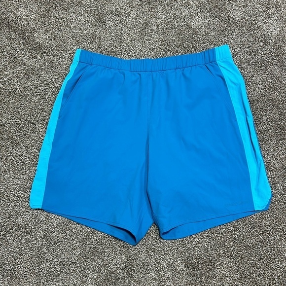 Outdoor Voices Pants - NWT Outdoor Voices high stride 7” short with Pockets river/azure women’s XL